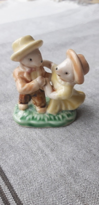 Pieni eläin figuuri, posliini koriste
