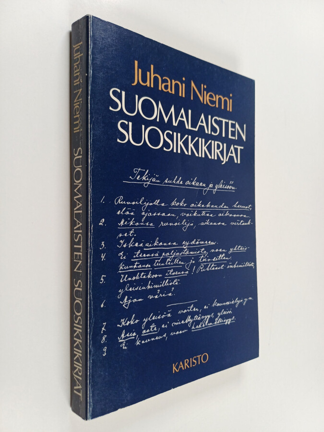 Juhani Niemi : Suomalaisten suosikkikirjat