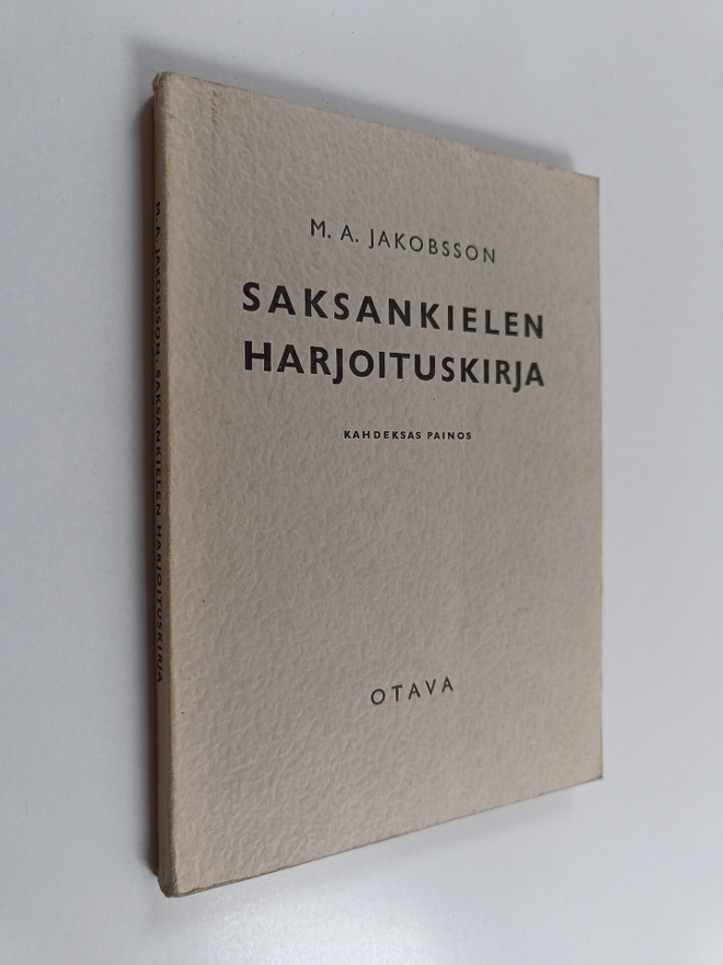 M. A. Jakobsson : Saksankielen harjoituskirja