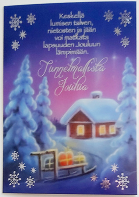 "Keskellä lumisen talven..."-UUSI JOULUKORTTI