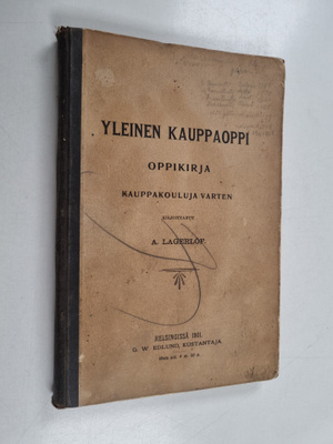 A. Lagerlöf : Yleinen kauppaoppi - oppikirja kauppakouluj...
