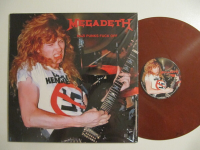 Megadeth Nazi Punks Fuck Off Värivinyyli LP