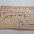 1879 Urdiala/Nötsjö pv ehiö Turkuun ylim. asemaleima "46" - pikkukuva 2