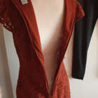 H&M tiilenpunainen pitsimekko (40) - pikkukuva 4