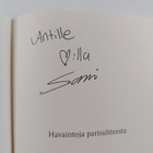 Sami Minkkinen : Havaintoja parisuhteesta (signeerattu, t... - pikkukuva 3