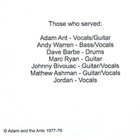 ADAM & THE ANTS studio demos 1977-1979 ...london kbd experim - pikkukuva 3