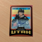 2024-25 OPC Platinum Matias Maccelli Retro Red Rainbow Auto - pikkukuva 1