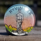 Huonokuntoinen Hyvinkää matkailumerkki. Halkaisija - 18 mm. - pikkukuva 5