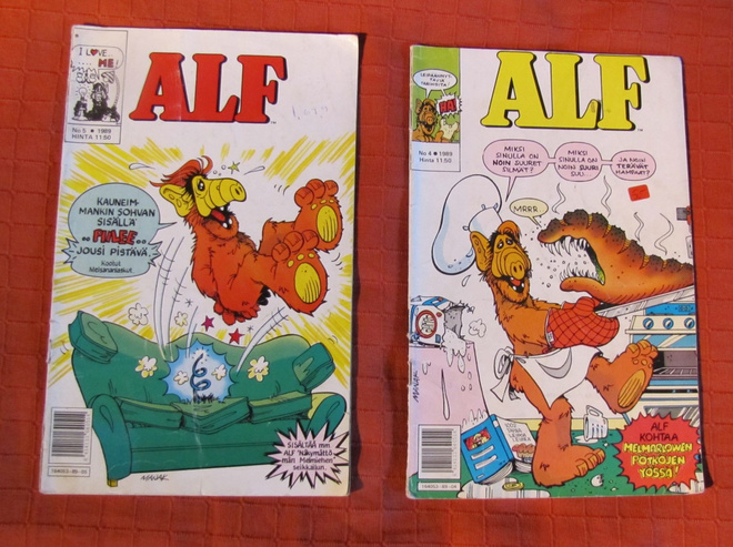 ALF sarjakuvalehtiä 2kpl, nrot 4 ja 5/1989