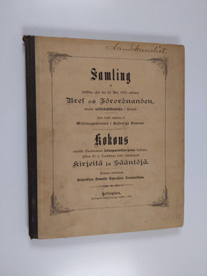 Samling af särskilda, efter den 21 maj 1863 utkomna bref ...