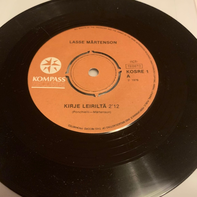 LASSE MÅRTENSON: Kirje leiriltä * Äppy , 8 vuott. * FIN 1979