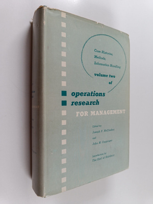 Joseph F. McCloskey ym. : Operations research for managem...
