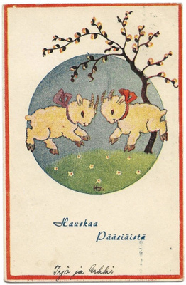 Helga Sjöstedt: Pääsiäiskortti (1950)