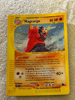 Pokémon Skyridge Magcargo H17/H32 Holo Rare e-Reader 2003