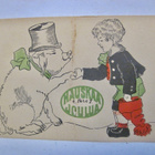 VANHA Postikortti Joulu Possu ym Sign HT n. 1920 - pikkukuva 1