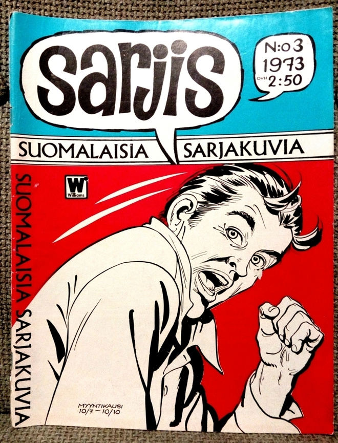 Sarjis 3/1973 suomalaisia sarjakuvia