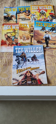 Tex Willer väri-albumit 7 kpl