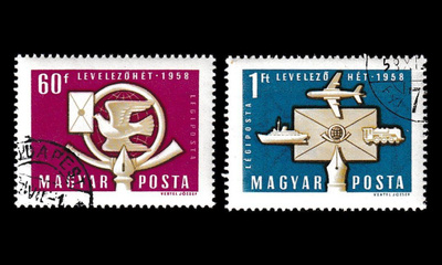 Unkari 1555-6 o Kansainvälinen kirjeviikko (1958)