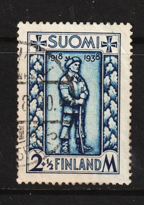 1938 Rintamamiesmerkki leimattuna