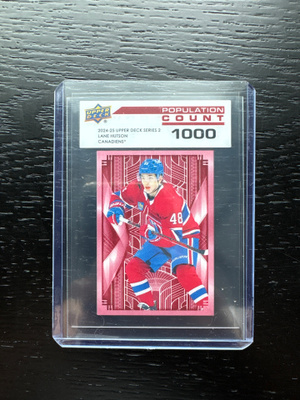 2024-25 Upper Deck Population Count 1000 #PC58 Lane Hutson