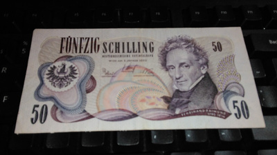 Austria Itävalta 50 Schilling 1970 sn597 VF