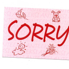 °°SORRY....°° -KORTTI /Papron - pikkukuva 1