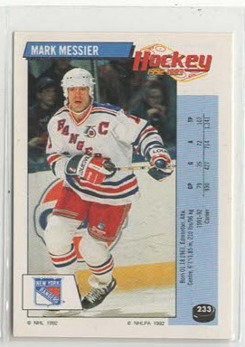 Mark Messier 92-93 Panini Sticker #233