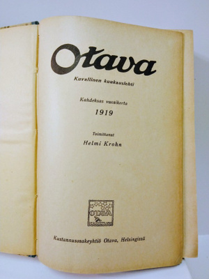 Otava - Kuvallinen kuukauslehti vuosikerta 1919 (sid.)