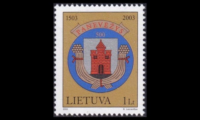 Liettua 828 ** Panevézysin kaupunki 500v (2003)