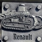 Renault Hopeavårinen merkki. Valmistajan leimalla. Halkaisij - pikkukuva 5