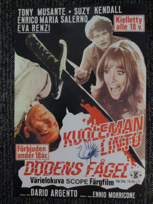 Kuoleman lintu (Argento, 1970) - elokuvajuliste - giallo