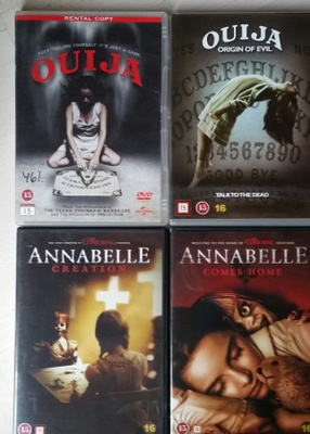 OUIJA JA ANNABELLE 4KPL -DVD