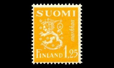 177 ** Leijona 1,25 mk keltainen (1932)