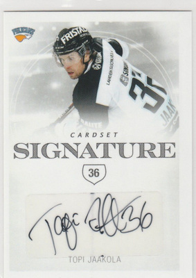 2019/20 Cardset Signature Topi Jaakola , Pelicans
