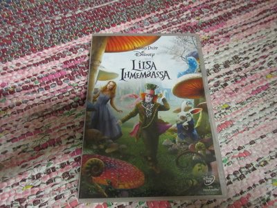 Disney Liisa Ihmemaassa dvd.  Johnny Depp.