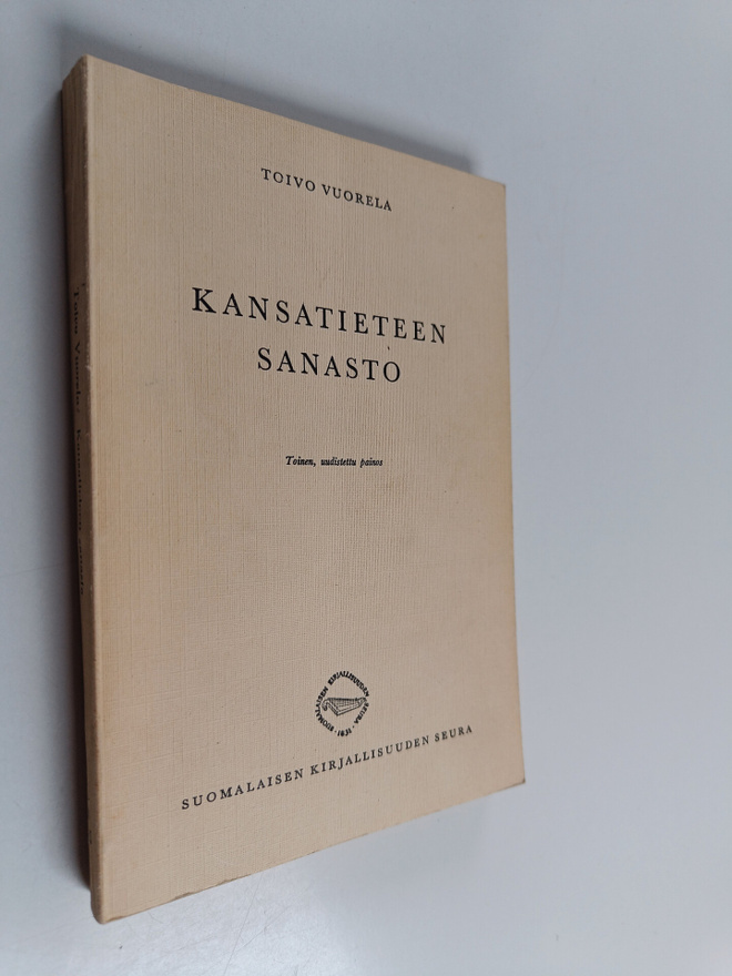 Toivo Vuorela : Kansatieteen sanasto