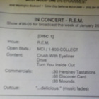 R.E.M - LIVE IN CONCERT LIVE  2CD - pikkukuva 1