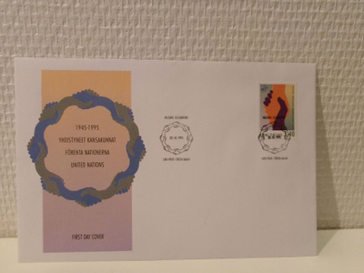 FDC- ensipäiväkuori - YK 50 vuotta - 1995