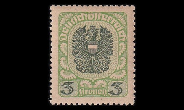 Itävalta 316ya ** Vaakuna 3 Kr harm.pap (1920)