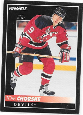 1992-93 Pinnacle #293 Tom Chorske New Jersey Devils