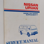 Nissan Urvan : Model E24 series supplement-IV - Service m... - pikkukuva 1