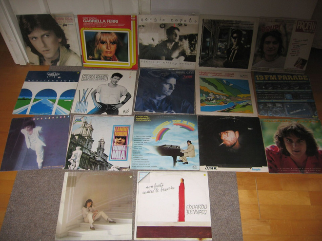 Paketti (21 kpl.) Italialaista musiikkia/artistia LP.
