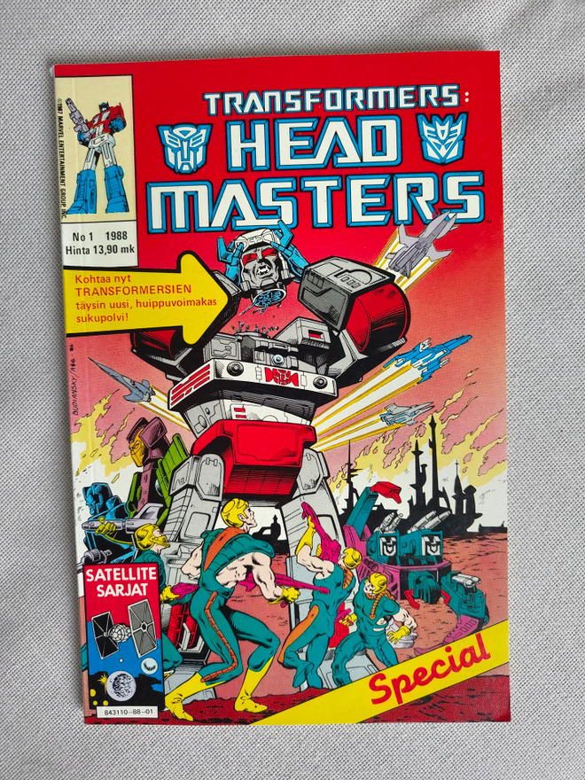 Transformers : Headmasters 1 / 1988 special - HYVÄ  KUNTO