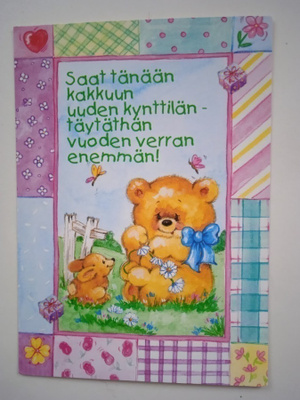 no 1 - saat tänään kakkuun uuden kynttilän