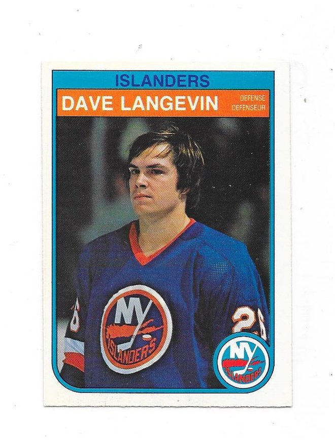 1982-83 OPC #204 Dave Langevin New York Islanders