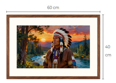 Uusi Intiaani art print taulu 40 cm x 60 cm