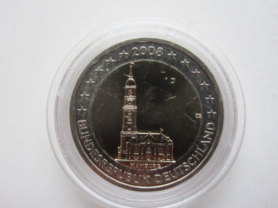 Saksa 2008 (J) 2€ juhlaraha UNC pillerissä