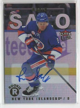 Robin Salo 21-22 UD Fleer Ultra #247 Rainbow Foil Autograph