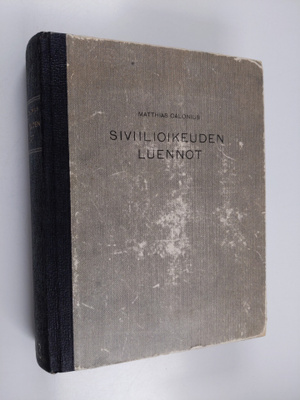 Matthias Calonius : Siviilioikeuden luennot