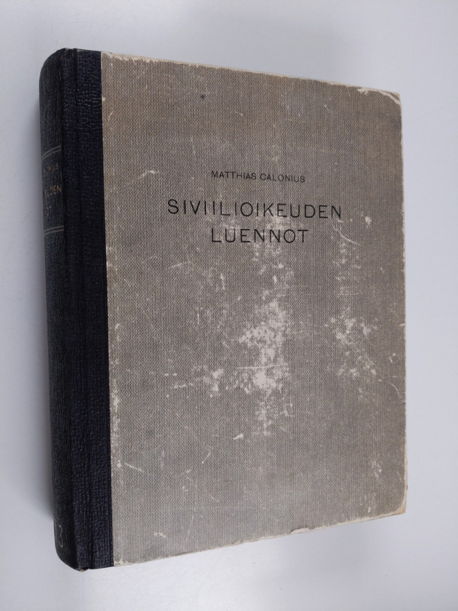 Matthias Calonius : Siviilioikeuden luennot